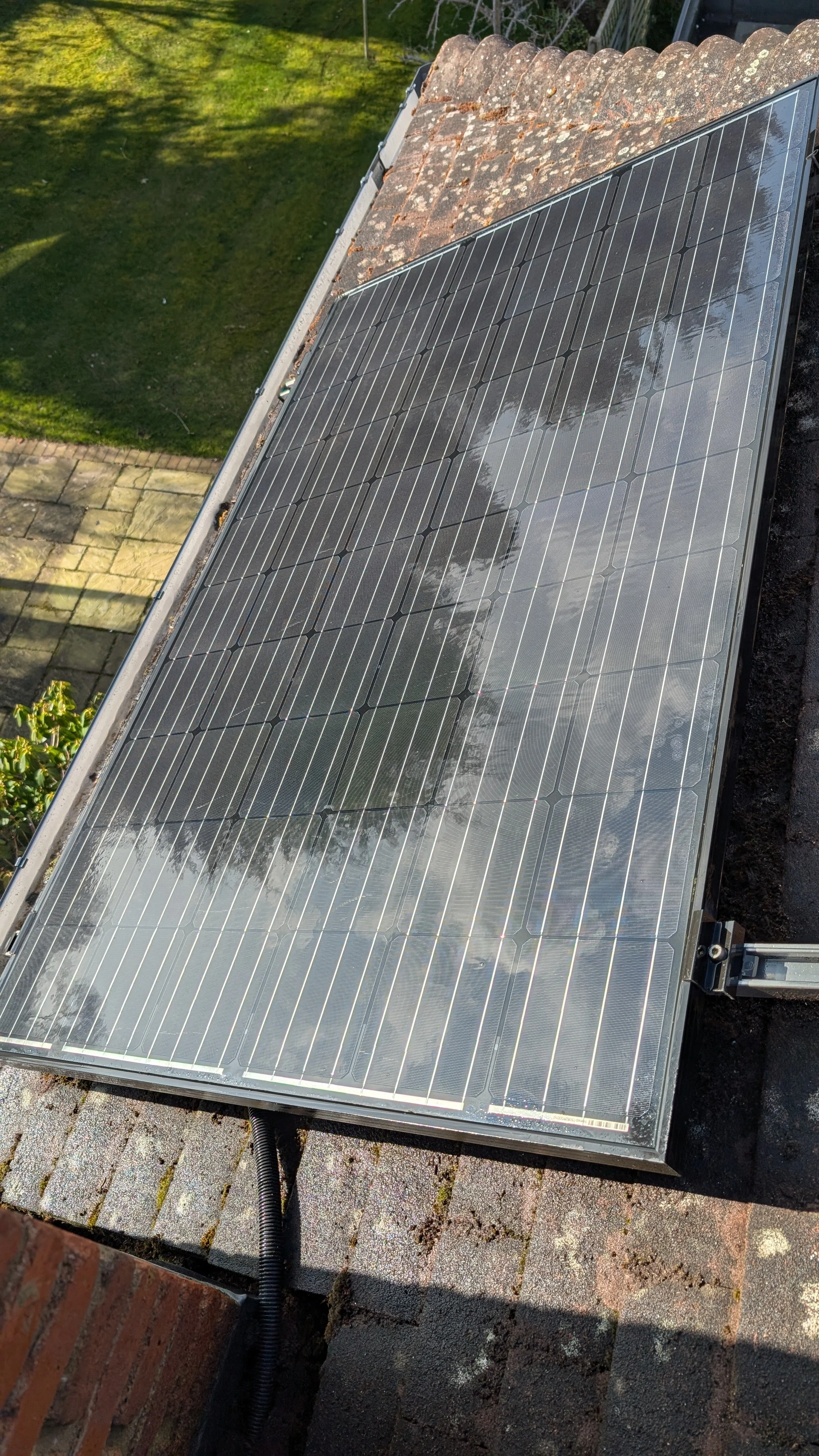 Solar panels clean after professional cleaning Melbourne