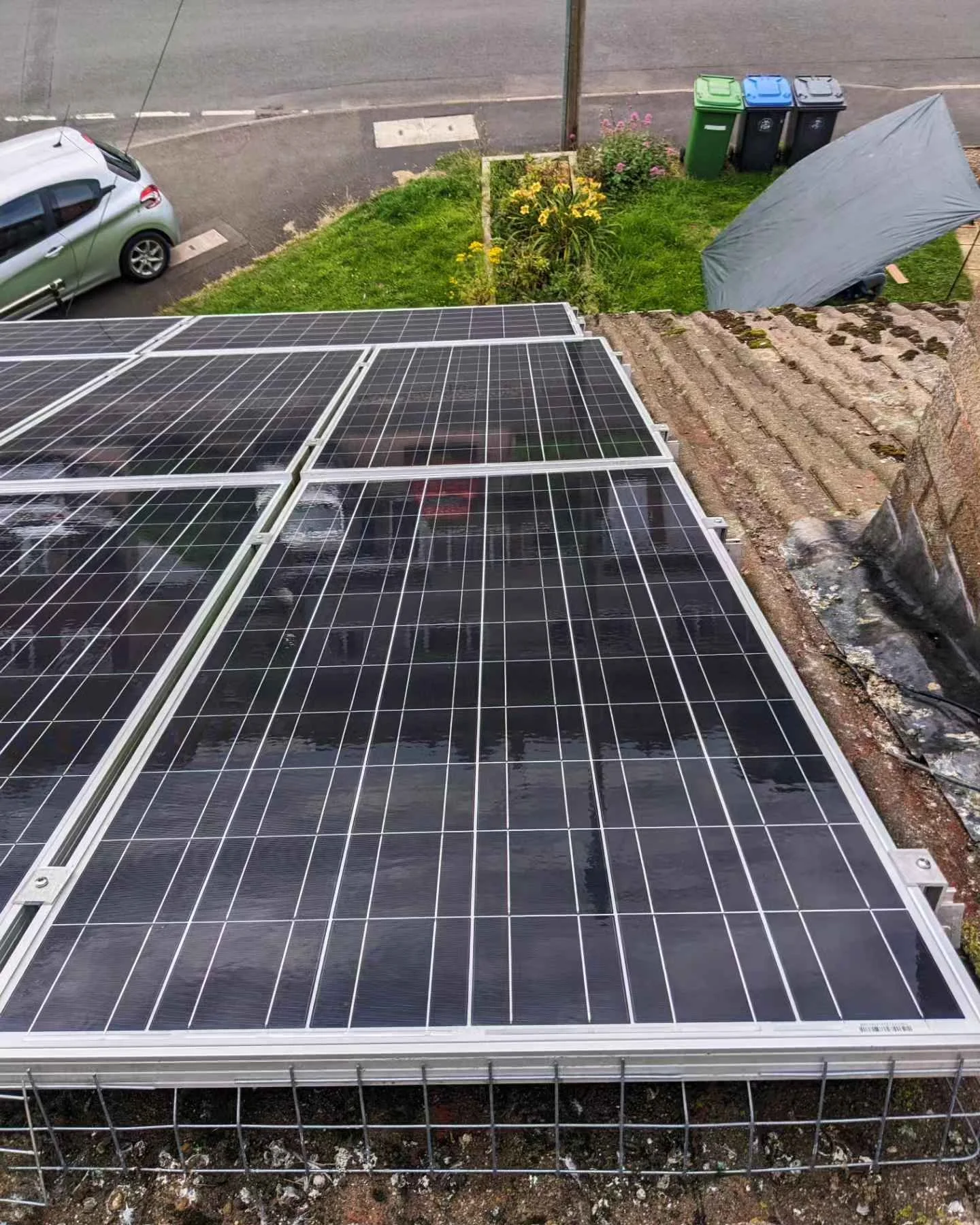 Solar panels after cleaning Melbourne